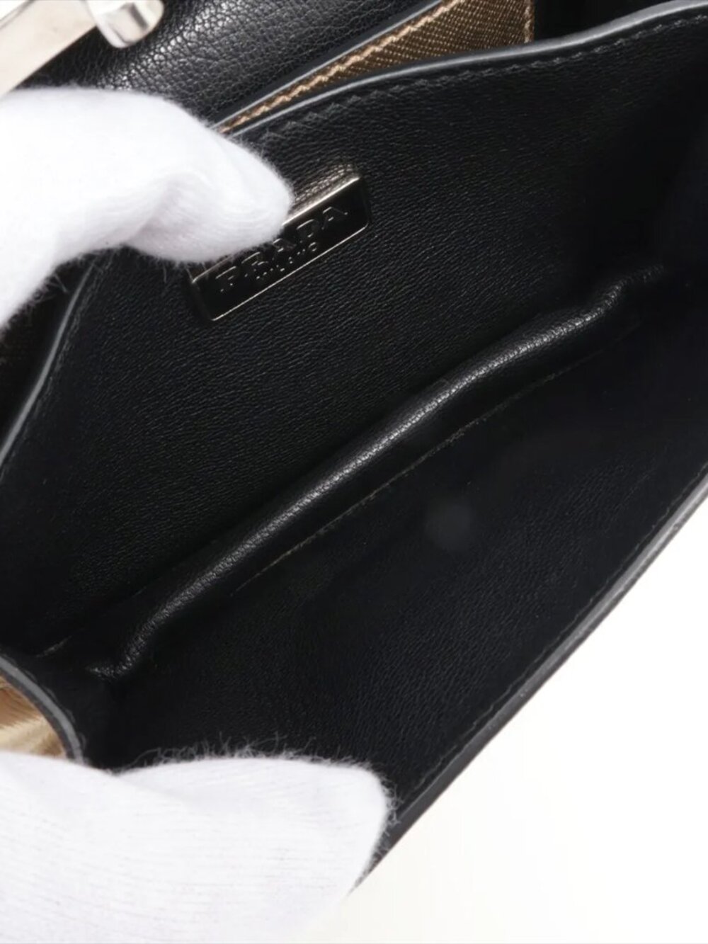 Prada Metallic Flap O33 MOG - Picture 9 of 13